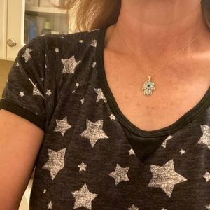 Hamsa pendant necklace